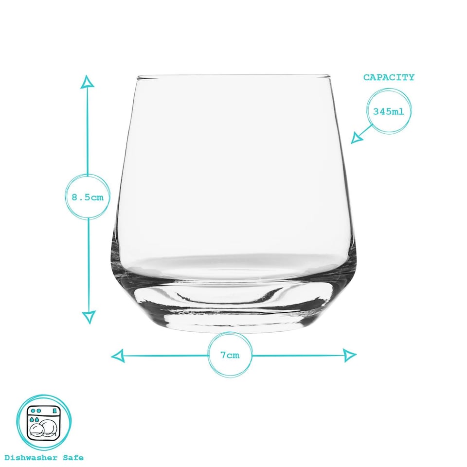 image 1 of Argon Tableware Tallo Whisky Glasses - 345ml - Pack of 24 | Clear | Clear