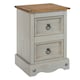 image 5 of Corona Premium 2 Drawer Petite Bedside Cabinet - Shaker-Style Nightstand with Dovetail Drawers | Grey | Grey Wax | One Size | 1