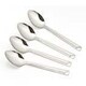 image 1 of 4 Piece Basic Stainless Steel Spoon Set