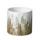 image 1 of Ceramic Indoor Forest Fir Tree Print Plant Pot - H12.5cm
