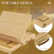 image 6 of Vinsetto Wooden Table Easel Box with Storage Portable Folding Artist Easel | Yellow