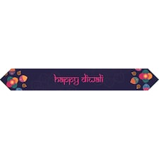 Diwali Table Runner - Purple & Pink