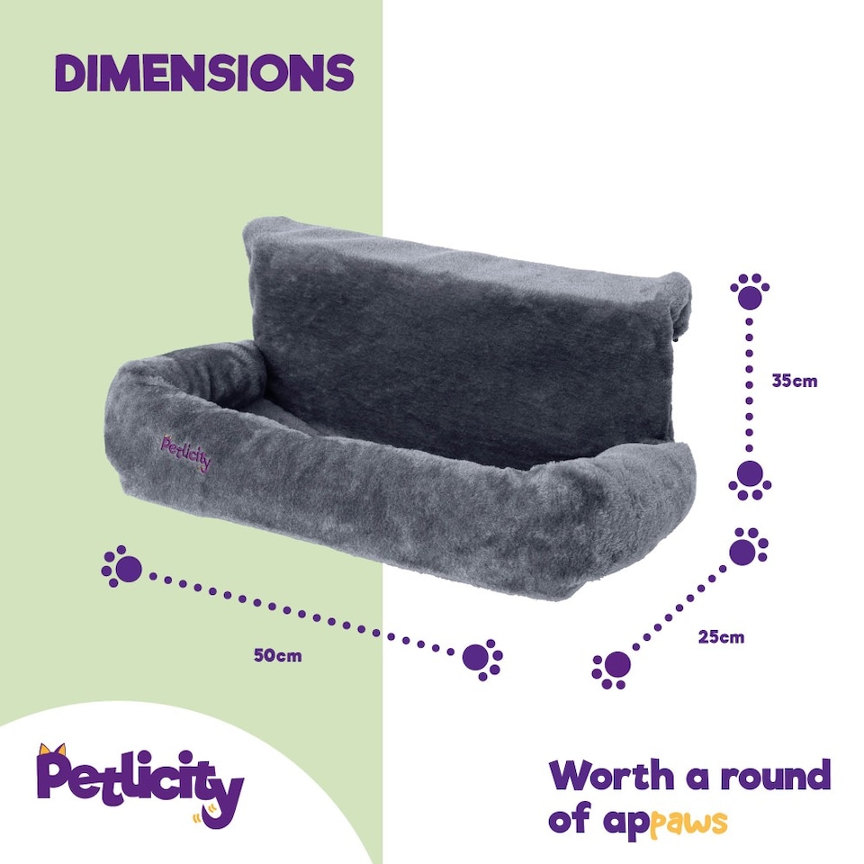 image 1 of Snuggle Padded Cat Radiator Bed Grey