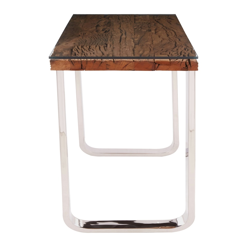 image 1 of Interiors by Premier Natural U Shaped Base Console Table Brown