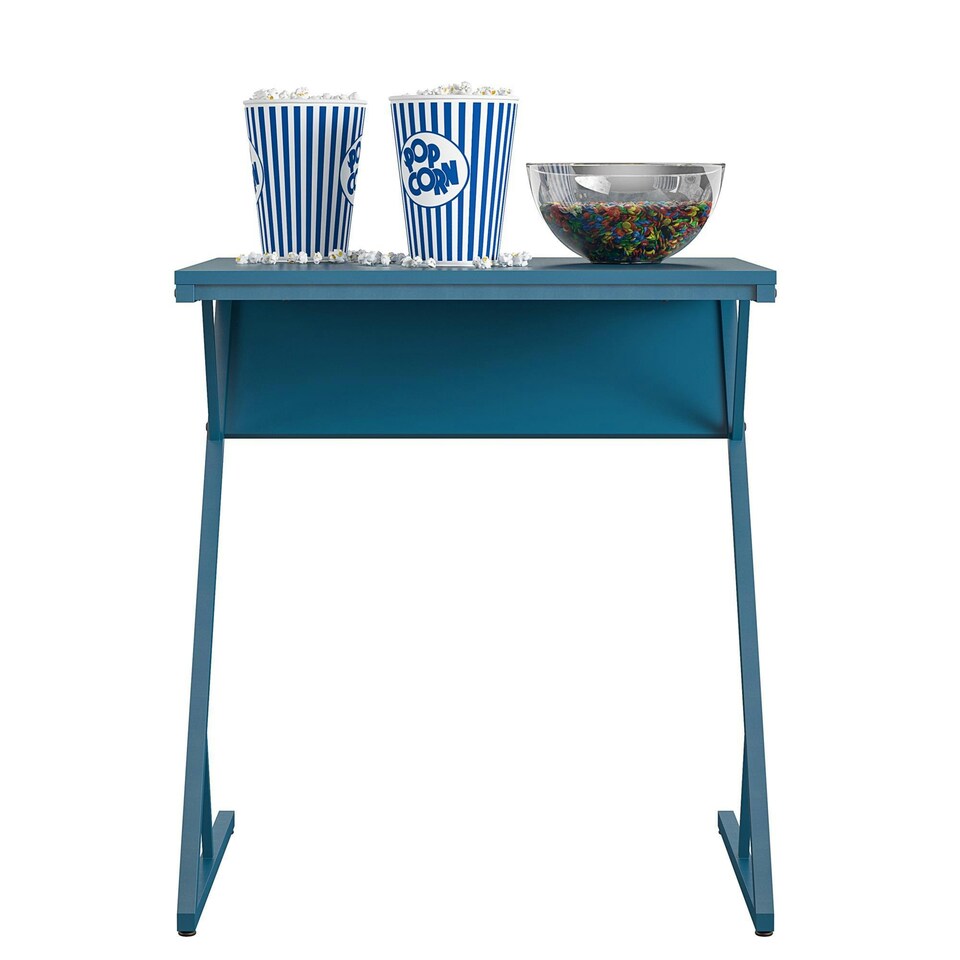 image 1 of Regal Accent Table Laptop Desk in Metal Blue