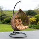 image 7 of Henley Swing Chair - Brown