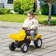 image 7 of HOMCOM Ride on Tractor No Power for Kids with Manual Control Bucket