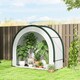 image 2 of Outsunny Foldable Small Greenhouse, Mini Greenhouse with PE Base, Green | Green | Green