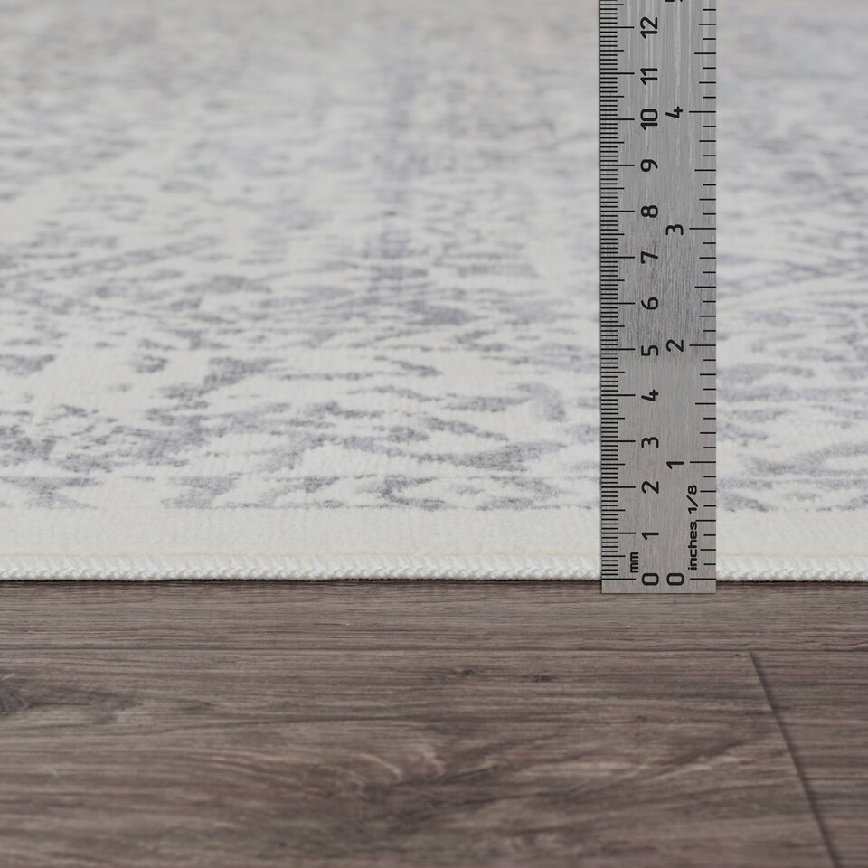 image 1 of LIVABLISS Roma-Vintage Traditional Boho Rug 80 x 220 cm | Off-White Grey Charcoal