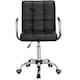 image 7 of Yaheetech PU Leather Height Adjustable Office Chair Mid-Back White
