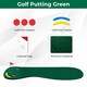 image 9 of COSTWAY Golf Putting Set Golf Practice Three Putting Mat