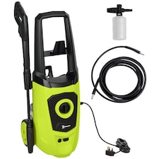 DURHAND 1800W High Pressure Washer 150 Bar Pressure 510 Lh Flow HighPerformance Portable Power Washer Jet Wash Cleaner with 6M Hose and Hose Reel for Garden Car Furniture Green