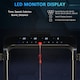 image 3 of HOMCOM 1.85HP Foldable Electric Treadmill Fitness Safety Lock LED screen-Black