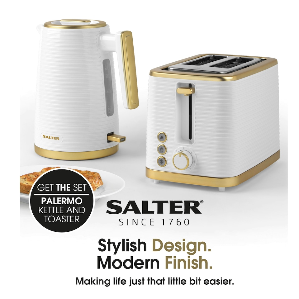 image 1 of Salter Palermo 2 SL Toaster - white