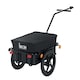 image 1 of HOMCOM Cargo Trailer Bike Trolley Cart with Handle Removable Rain Cover 70L