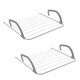 image 1 of JVL Over Door Radiator Clothes Drying Airer-6M, White, Pack of 2