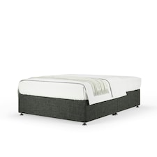 Memory Maestro Memory Foam Charcoal Linen Divan Set Small Double