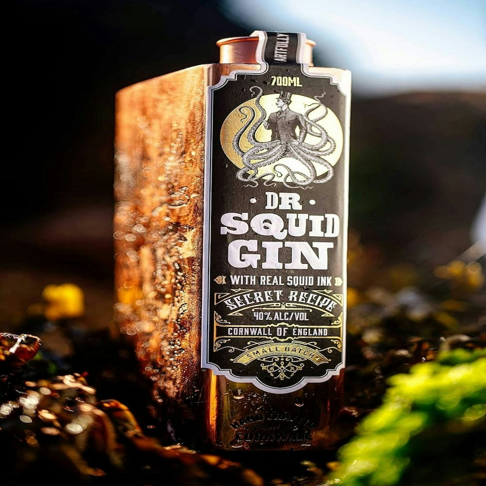 image 1 of Dr Squid Gin Pocketful of Stones Cornish Distillery 70cl