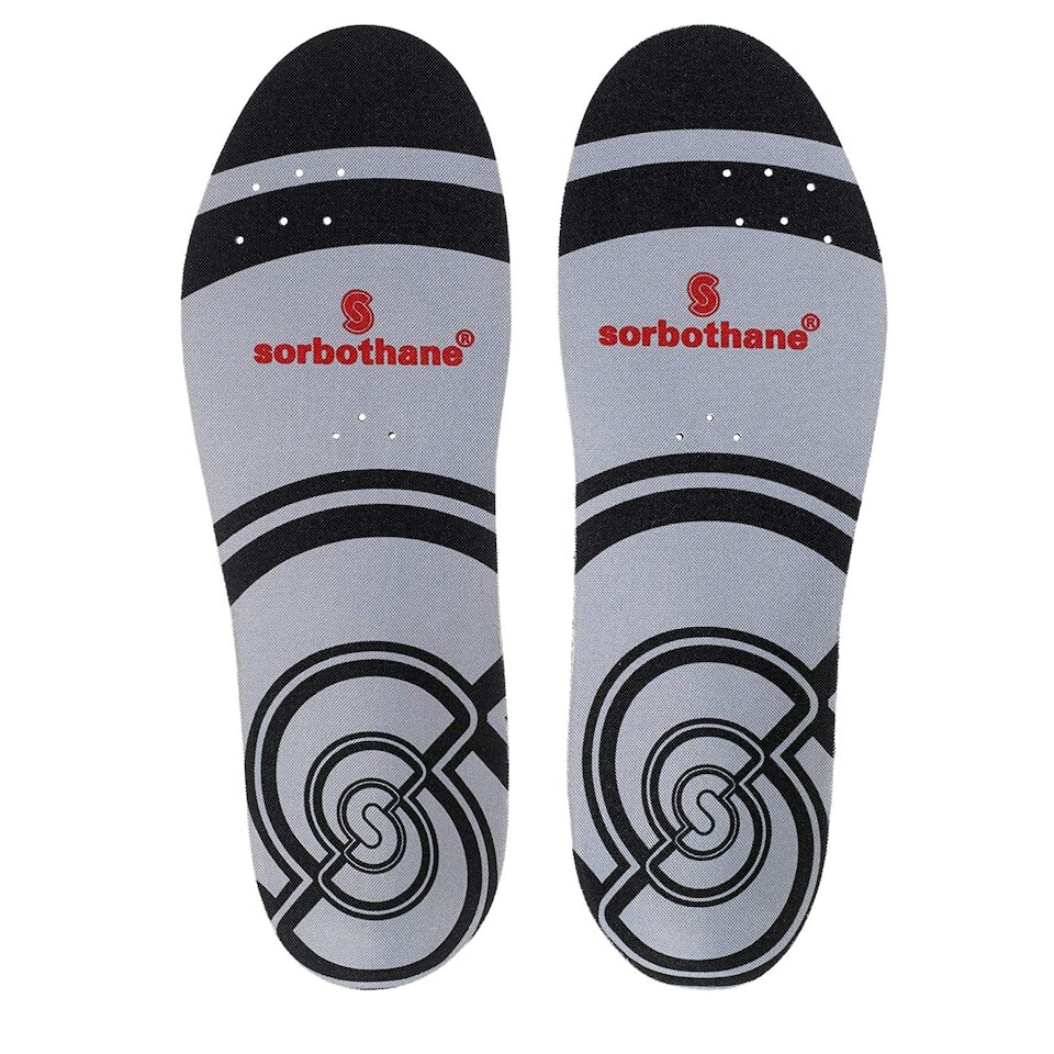 image 1 of Sorbothane Pro Insoles - Red/Black/Grey - 5 UK-6.5 UK