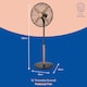 image 2 of Russell Hobbs RHMPF1601WDB Pedestal Fan Cooling Black Scandinavian Wood Effect