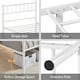 image 4 of Yaheetech 3ft Single Metal Bed Frame with Slatted Headboard White