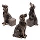 image 1 of Springer Spaniel Plant Pot Feet - Set of 3 Brown