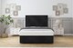 image 1 of Sloomy Ashford Black Naples Ottoman Bed Base With 26" Strutted Headboard 4' Small Double | Black | Black | Small Double | 1