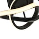 image 5 of Modern LED Black Ceiling Light with Swirl Thick Metal Strip Creates 1253 Lumens | Black | Black | 1
