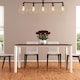 image 2 of ValueLights Industrial 5 Way Satin Black Pipework Ceiling Light With Gold Cage Shades | Black