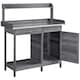 image 1 of Yaheetech Potting Bench Table Work Bench Metal Tabletop