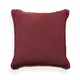 image 2 of BHS Cotton Cushion with Frayed Edge, Red