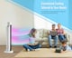 image 3 of PureMate 32-inch Oscillating Tower Fan with Timer, Sleep Mode and Remote Control