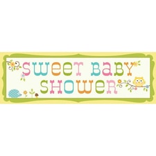 Creative Party Happy Tree Baby Shower Banner - Multicoloured - One Size
