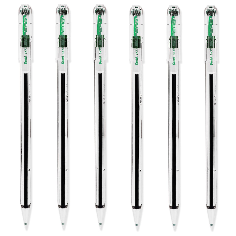 image 1 of Pentel BK77 Superb Ballpoint Pens 0.7mm Pack of 12