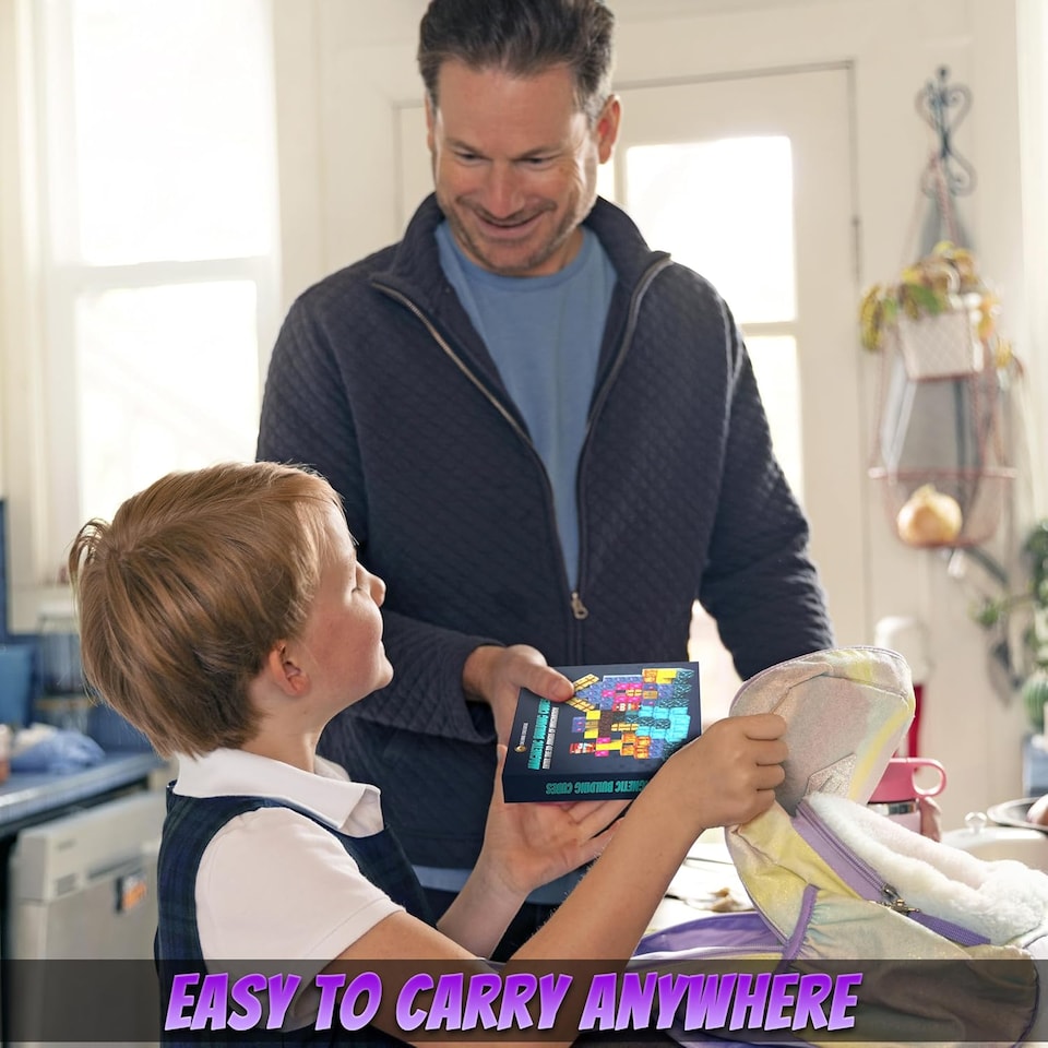 image 1 of Magnetic Cubes for Kids – 3D Building Blocks STEM Toys, Montessori Magnetic Building Blocks for Toddlers, Preschool Learning Toys, Creative Construction Toys for Boys & Girls Ages 3+