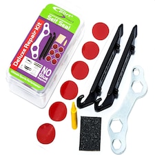 Sport Direct Bike Deluxe Self Seal Repair Kit + Tyre levers & Multi Size Spanner