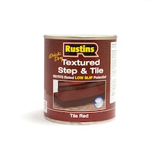Rustins Quick Dry Step and Tile Paint Red Textured 500ml | Red | 1