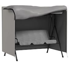 Outsunny Garden Furniture Protector Patio Swing Chair Cover Light Grey | Grey | Light Grey