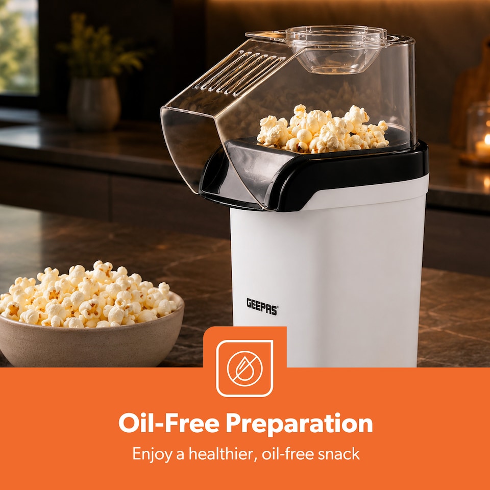 image 1 of GEEPAS 1200W Electric Popcorn Maker