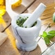 image 4 of Judge White Marble Medium Mortar & Pestle 10cm
