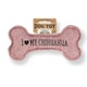 image 1 of History & Heraldry Pre-Personalised Squeaky Bone Dog Toy - Chihuahua