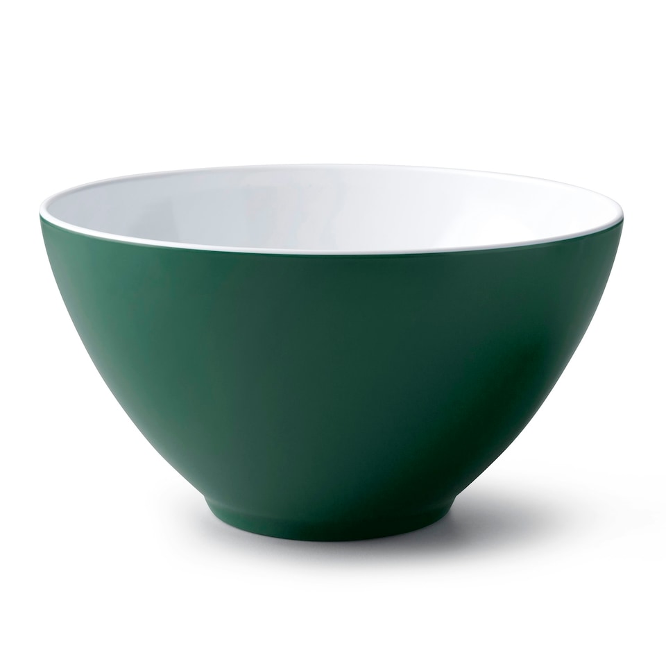 Zeal Melamine Salad Bowl, 26cm, Forest Green