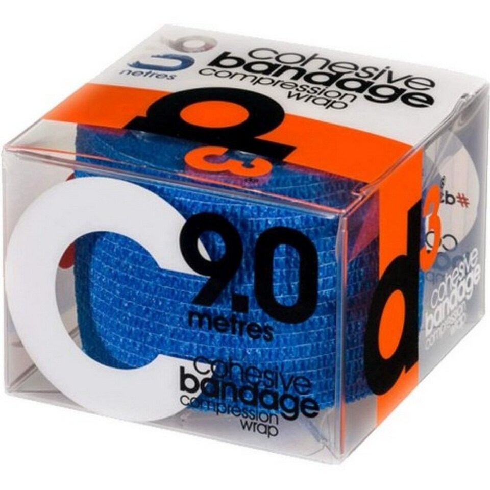 D3 Tape Cohesive Bandages | Blue | Royal Blue | 9m x 50mm | 1