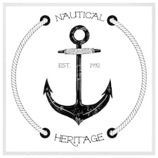 Nautical anchor (Picture Frame) White | L