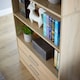 image 6 of Bookcase Display Shelf Freestanding Book Storage Unit Home Living Room Furniture White