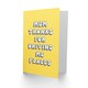 image 2 of Thanks Driving Me Places Bright Retro Yellow Mum Birthday Card