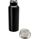 image 2 of Thor Recycled Stainless Steel 500ml Water Bottle - Solid Black - One Size