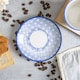 image 2 of Nicola Spring Hand-Printed Sauce Dishes - 10cm - Navy - Pack of 3 | Blue | Blue