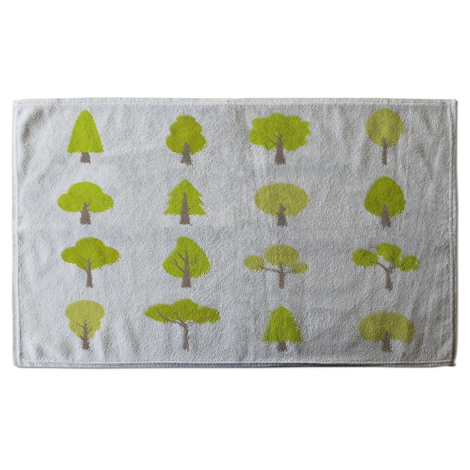image 1 of Tree Illustrations Designer Bath Towel | Multi