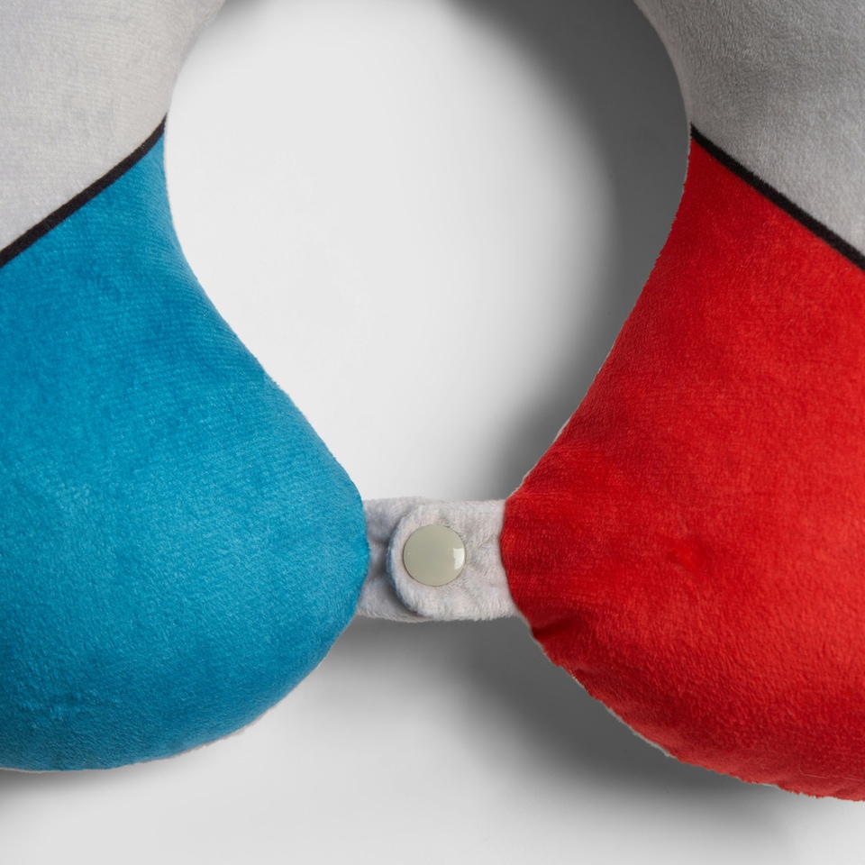 image 1 of OHS Gaming Controller Soft Plush U-Shaped Comfort Support Travel Neck Pillow, Multi